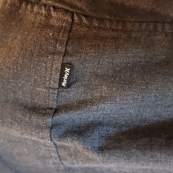 Hurley Button Down Shirt, Dark Gray, Size XL - Picture 6 of 7
